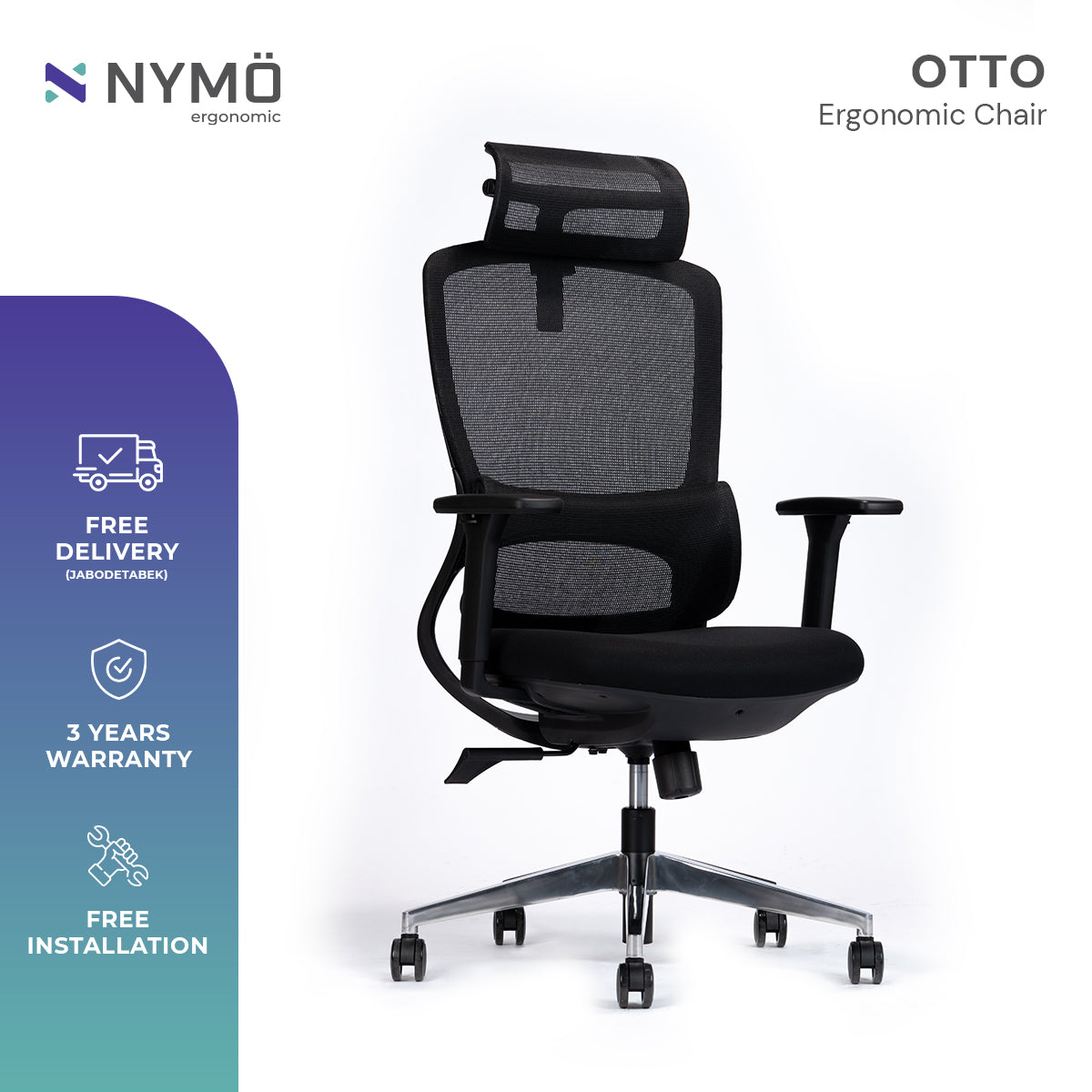 Otto Headrest Ergonomic Chair