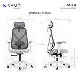 Sola Headrest Ergonomic Chair